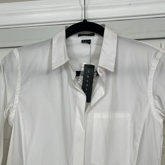 Theory set flare jeans and white long sleeve - Picture 7 of 10